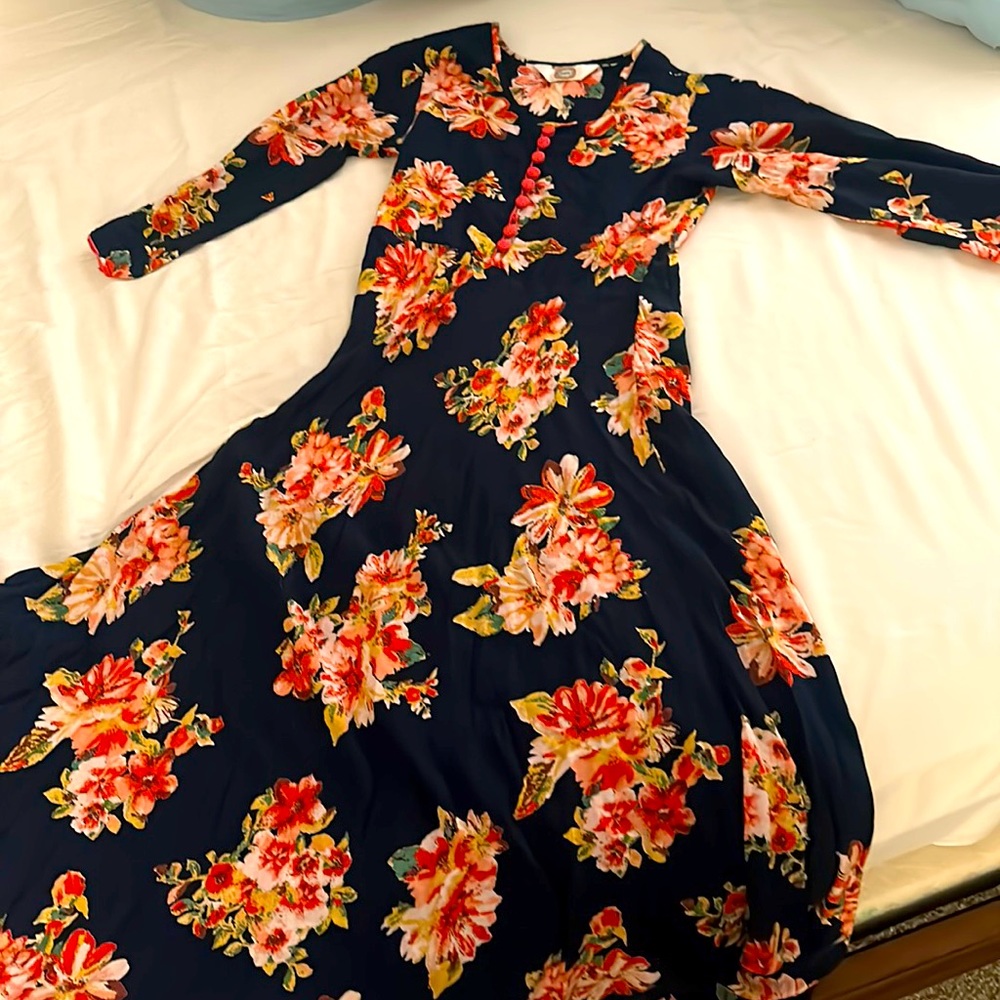 Floral cotton dress